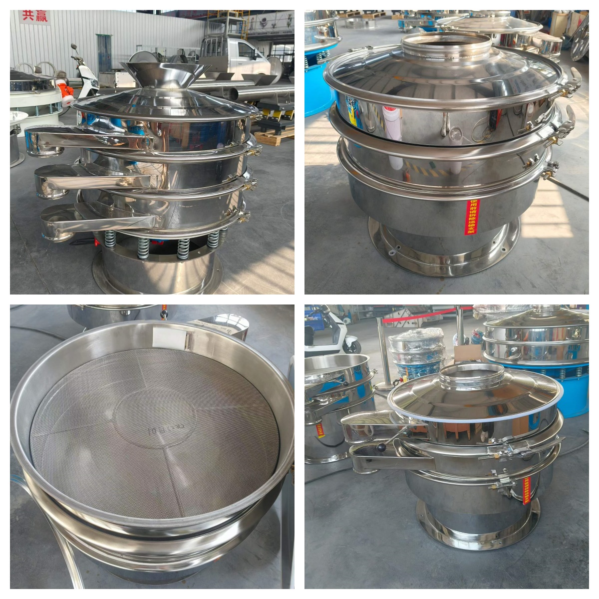 車間隨拍，各種型號振動篩分設備